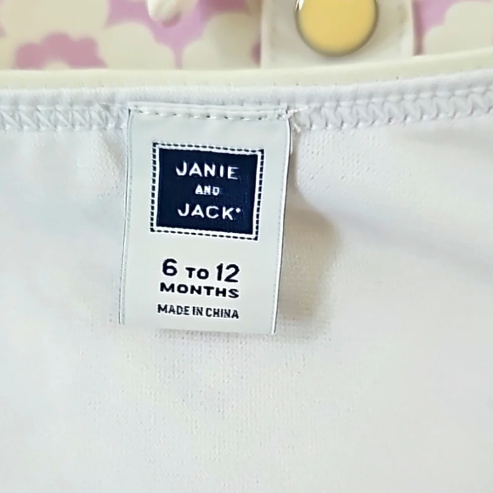Janie and Jack | Vintage Style Light Purple and White Daisy Print Swimsuit